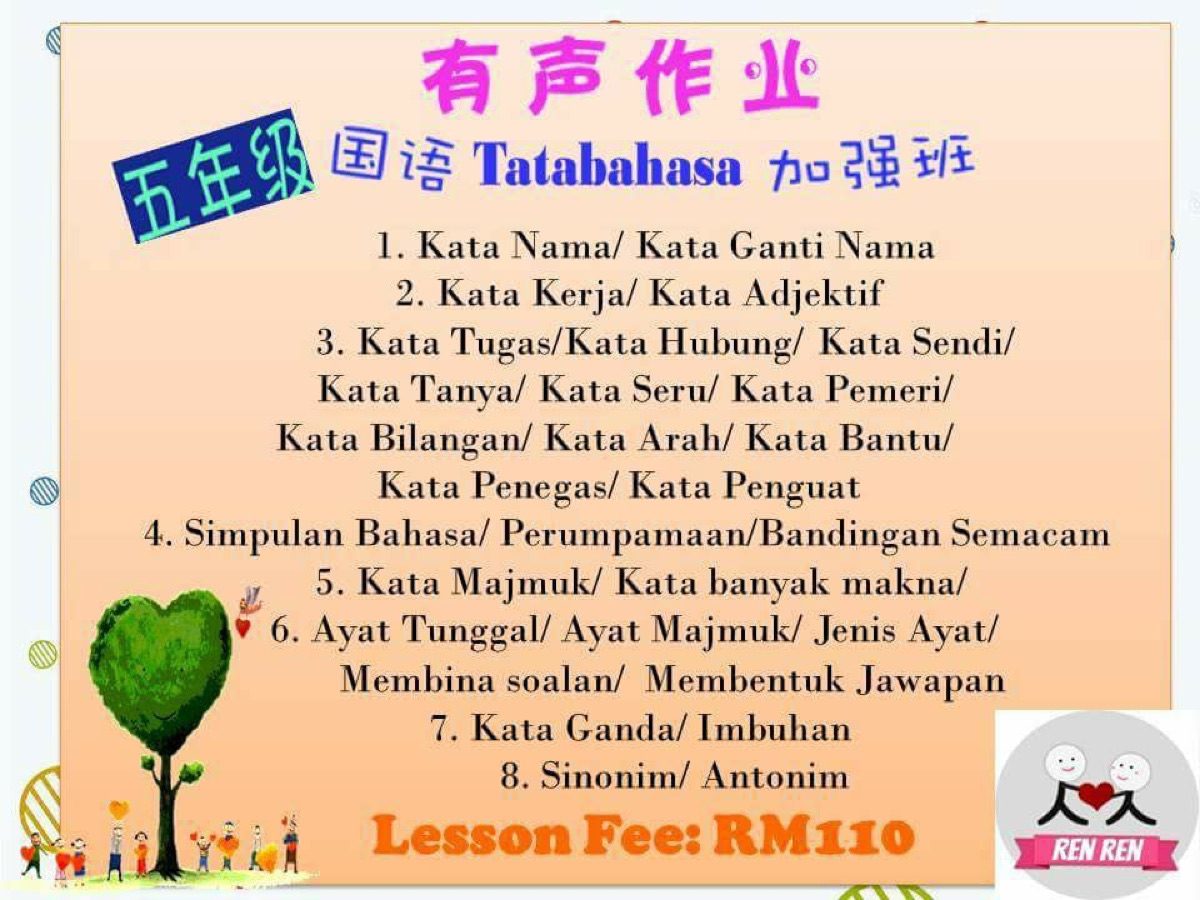 5年级 Tatabahasa 有声作业