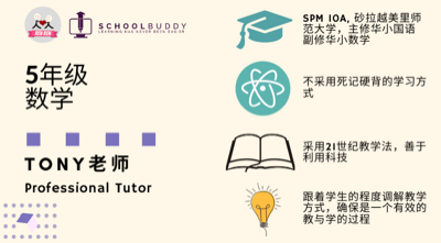 5年级 数学 (Tony 老师)